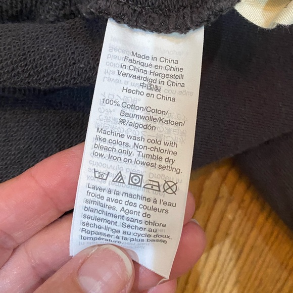 Madewell Sweatshirt, Size Medium, Black/Tan - Picture 11 of 11